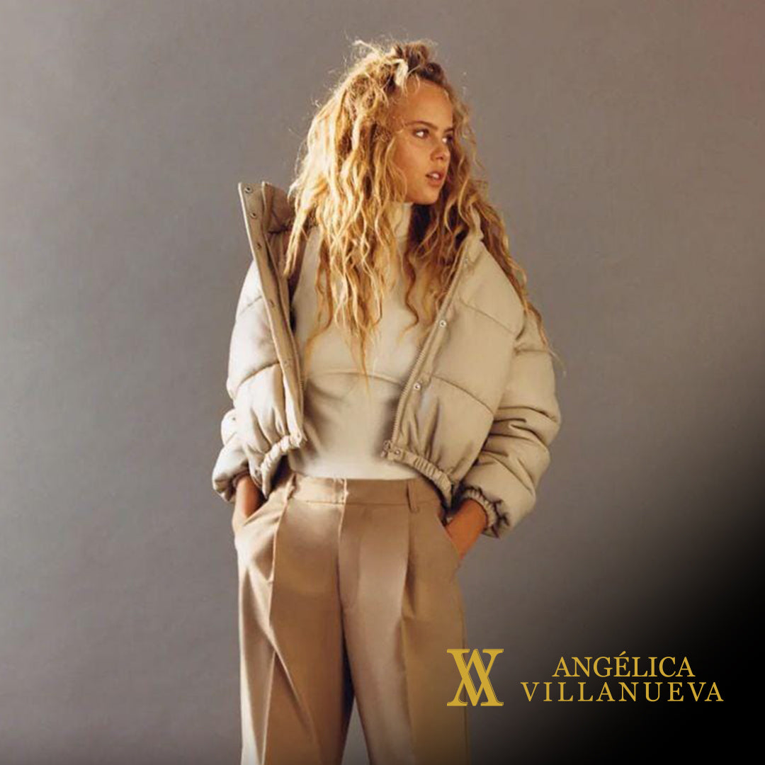 Alissa Puffer Beige Mujer