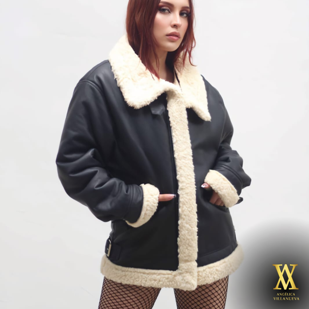 Marte Negra con Beige Mujer
