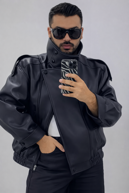 Durga Negra para Hombre | Cuero Vegano Premium