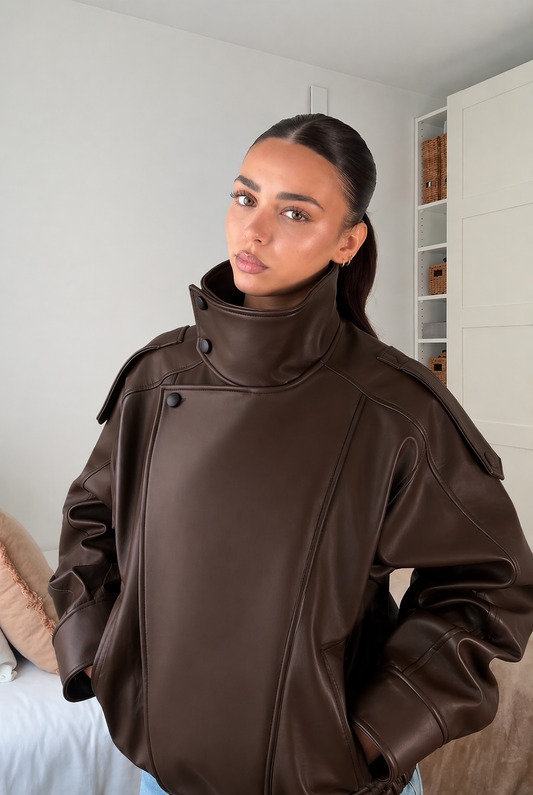 Chaqueta Durga Negra para Café 🤎💯