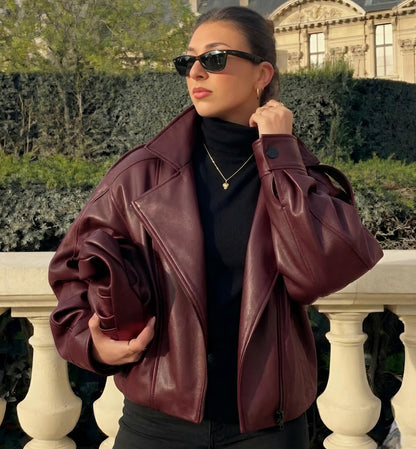 Chaqueta Durga Borgoña para Mujer ❤️🍷