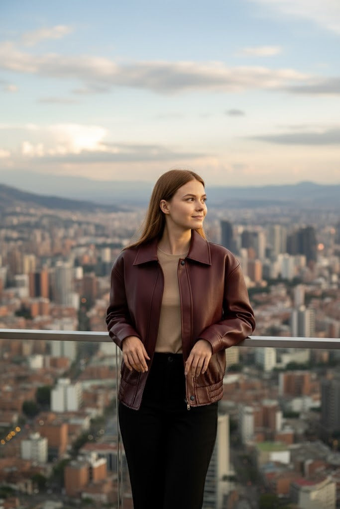 Chaqueta Afrodita Borgoña 🍷🧥